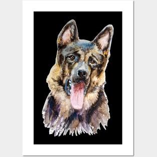 German shepherd Posters and Art